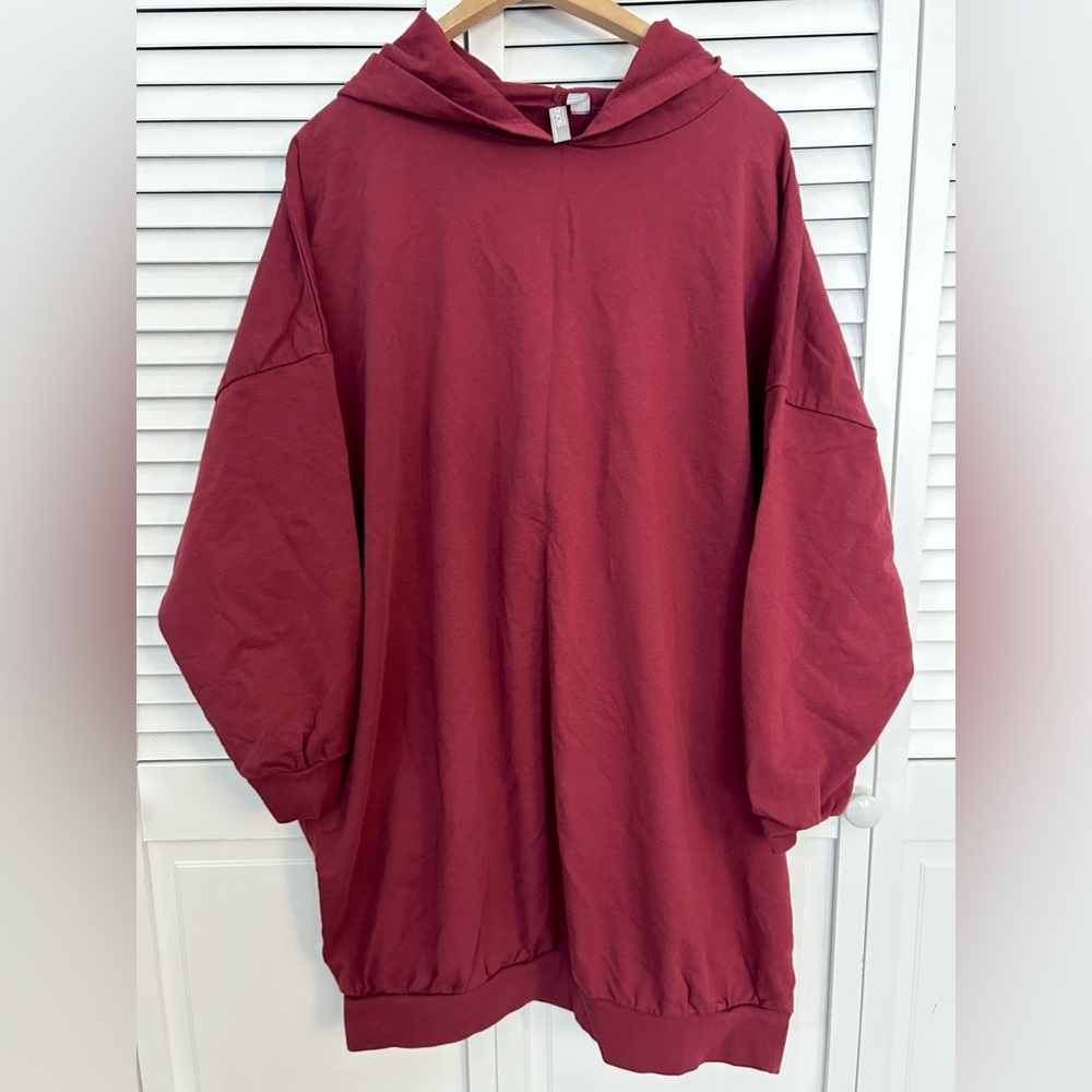 ASOS Maroon Deep Red Crewneck Oversized Women’s Sweatshirt